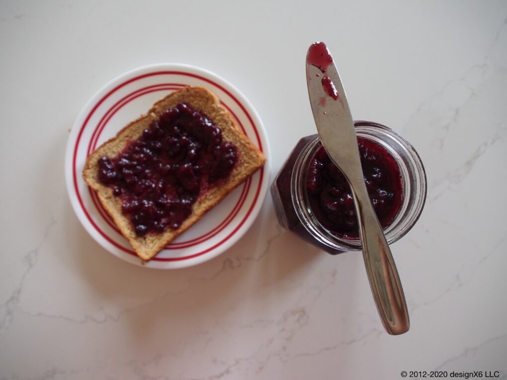 Jam on a toast